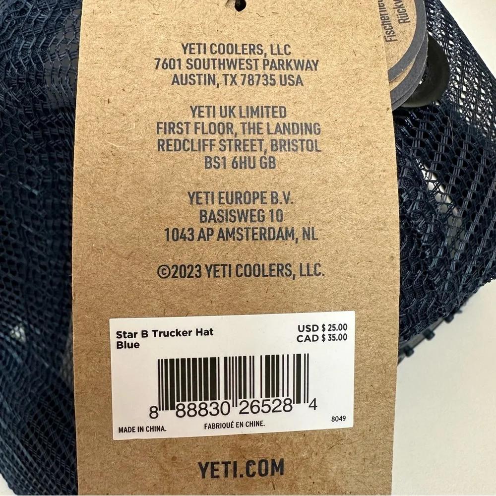 YETI Men's Star Badge Trucker Hat USA MSRP $25 Cap Netted Built For The … - Picture 6 of 13